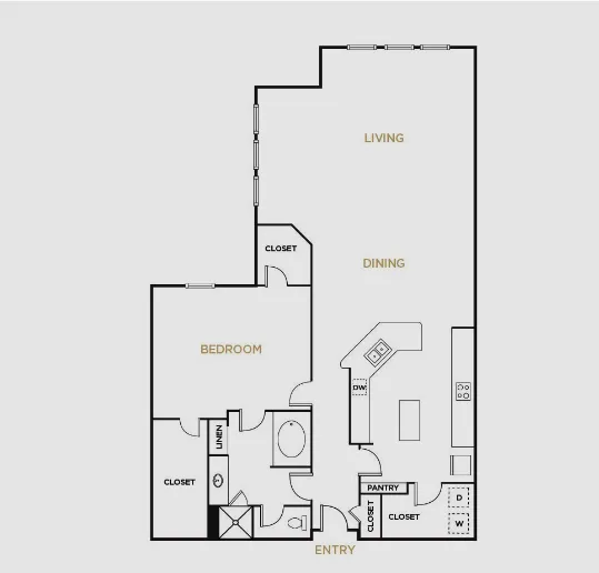 Alto Highland Park Dallas Apartment Floor Plan 5