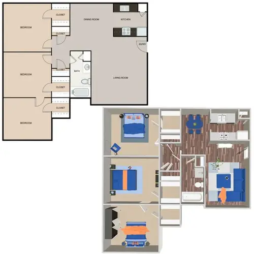 Aqua Bella Apartments FloorPlan 07