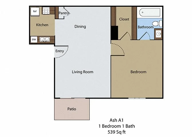 Arbors at Town Square Floorplan 1