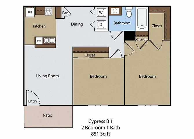 Arbors at Town Square Floorplan 3