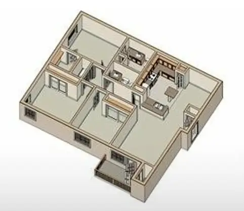 Arlington Park Villas Dallas floor plan 1