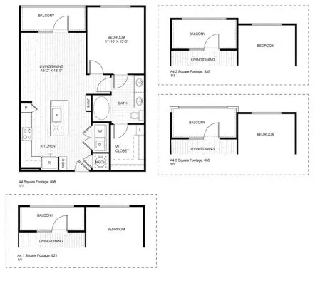 Ash at The Branch Dallas Apartment Floor Plan 5