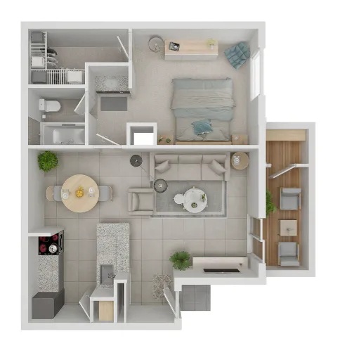 Ashford Stancliff Park Apartments Houston Floor Plan 1