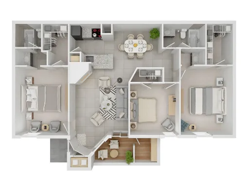 Ashford Stancliff Park Apartments Houston Floor Plan 11