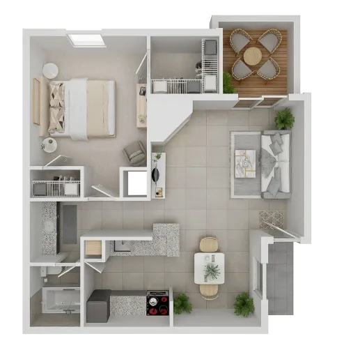 Ashford Stancliff Park Apartments Houston Floor Plan 2