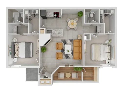 Ashford Stancliff Park Apartments Houston Floor Plan 8