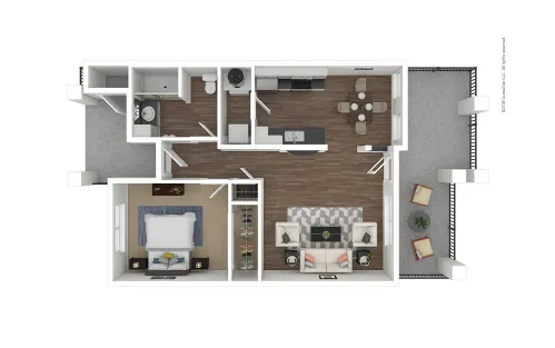 Attiva Pearland Houston Partment Floor Plan 1