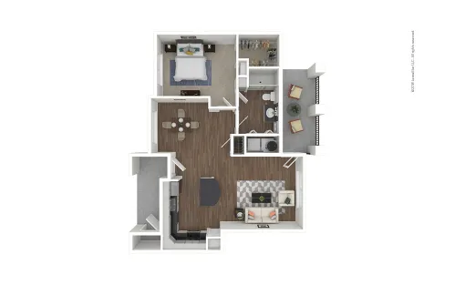 Attiva Pearland Houston Partment Floor Plan 2