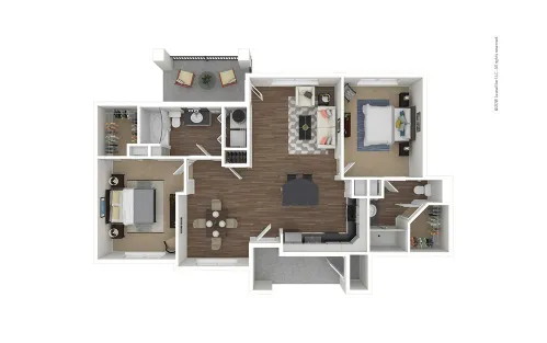 Attiva Pearland Houston Partment Floor Plan 4