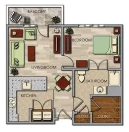 Aventine at Kessler Park floor plan 1