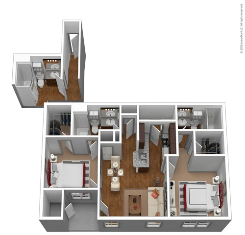 Avenues at Shadow Creek Ranch Houston Apartment Floor Plan 4