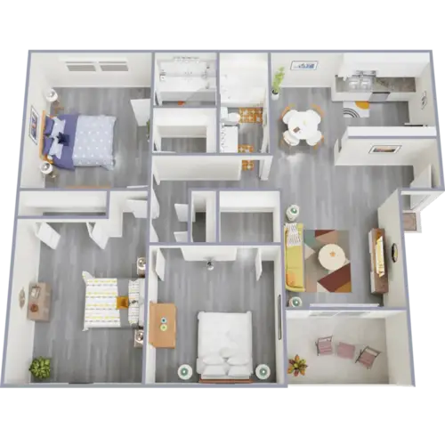 Barcelona Apartments FloorPlan 10