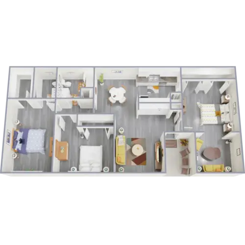 Barcelona Apartments FloorPlan 12