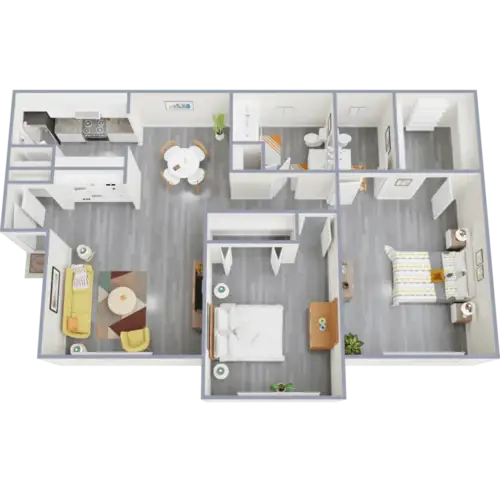 Barcelona Apartments FloorPlan 3