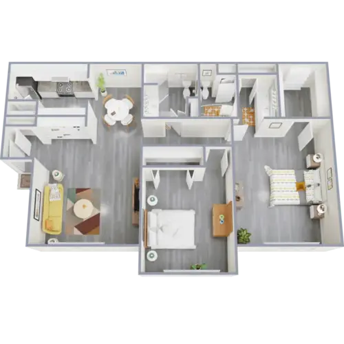 Barcelona Apartments FloorPlan 6