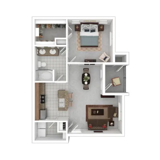 Barron Park Apartments Floorplan 4