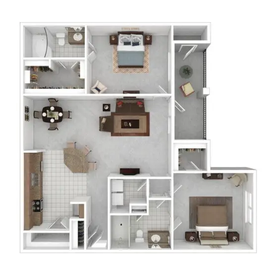 Barron Park Apartments Floorplan 7