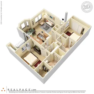 Bedford Apartments Friendswood Houston Apartment Floor Plan 6