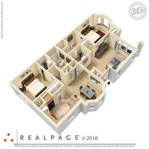 Bedford Apartments Friendswood Houston Apartment Floor Plan 7