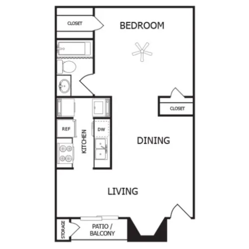 Belmont Court Apartments Floorplan 3