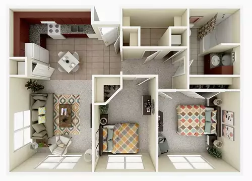 Big Bass Resort Apartments Floorplan 2