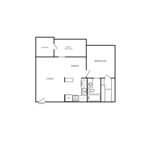 Birch Apartment FloorPlan 2