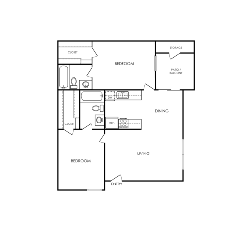 Birch Apartment FloorPlan 5