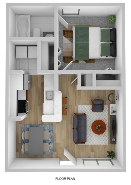 Bluffs at Lakewood Dallas Apartment Floor Plan 1