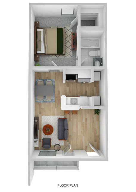 Bluffs at Lakewood Dallas Apartment Floor Plan 2