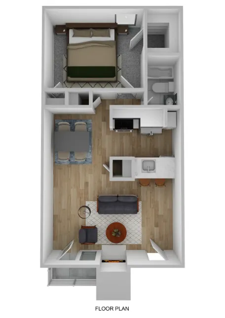 Bluffs at Lakewood Dallas Apartment Floor Plan 4