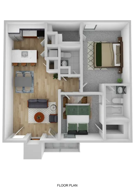 Bluffs at Lakewood Dallas Apartment Floor Plan 7