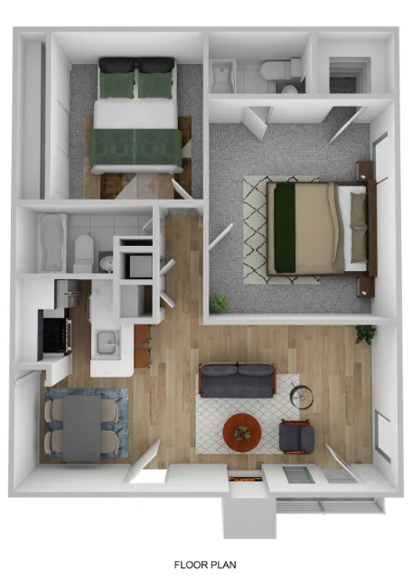 Bluffs at Lakewood Dallas Apartment Floor Plan 8