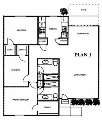 Braeswood Oaks floor plan 1