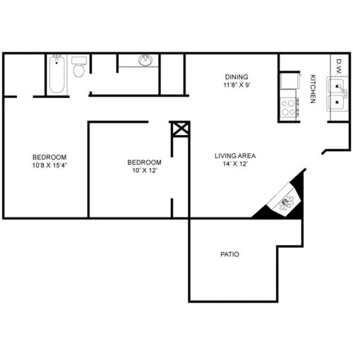 Brentwood Apartments FloorPlan 4