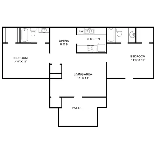 Brentwood Apartments FloorPlan 6