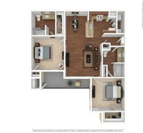 Briargrove At Vail Apartments Dallas floorplan 1