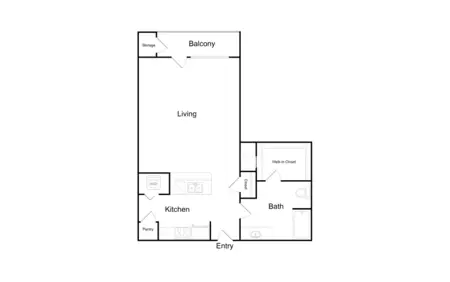 Broadstone Paragon Apartments FloorPlan 1