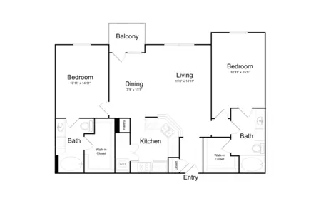 Broadstone Paragon Apartments FloorPlan 11