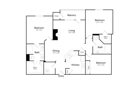 Broadstone Paragon Apartments FloorPlan 15