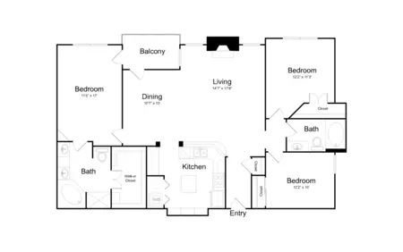 Broadstone Paragon Apartments FloorPlan 16
