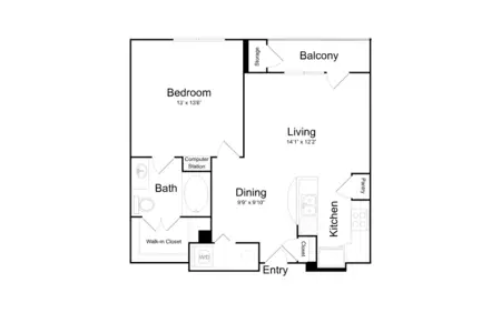 Broadstone Paragon Apartments FloorPlan 4