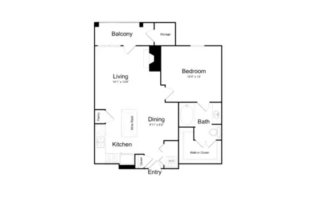 Broadstone Paragon Apartments FloorPlan 5