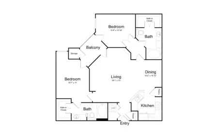 Broadstone Paragon Apartments FloorPlan 9