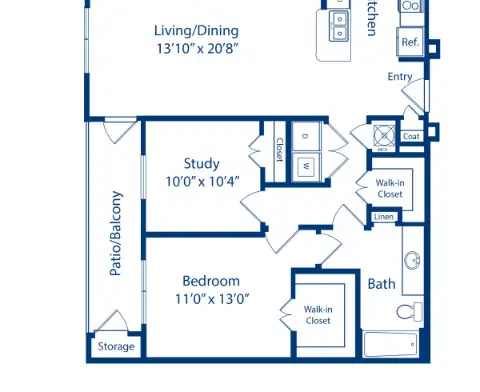 Camden Royal Oaks Floorplan 2