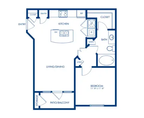 Camden Whispering Oaks Apartments Floorplan 2