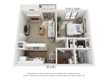 Canyon Creek Apartments Floorplan 3