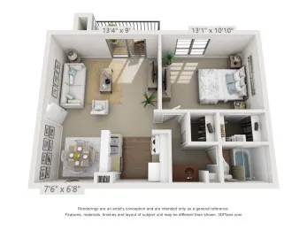 Canyon Creek Apartments Floorplan 4