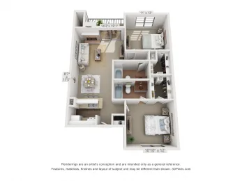 Canyon Creek Apartments Floorplan 6