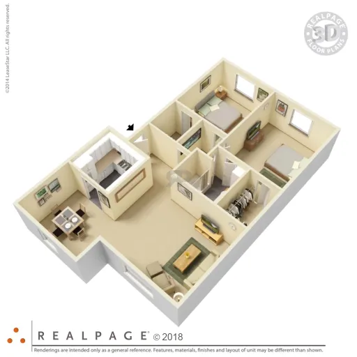 Carrington Court Apartments Houston Floor Plan 2