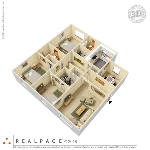 Carrington Court Apartments Houston Floor Plan 6